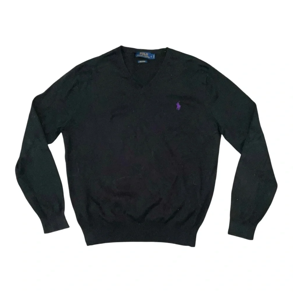 🧸 Polo Ralph Lauren Pima Cotton‎ V-Neck Sweater 👕 Size L
